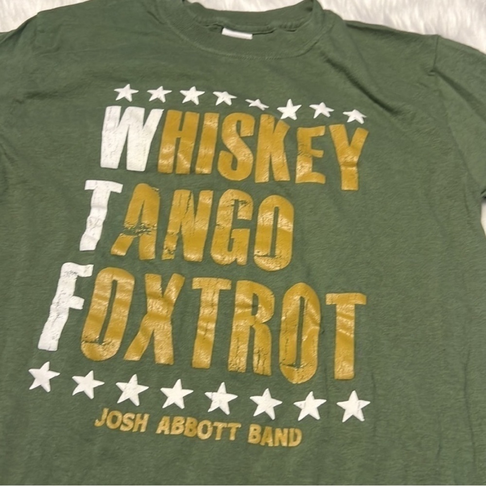 NWOT Josh Abbott Band Whiskey Foxtrot Tango (WTF) Concert Shirt